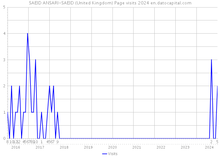 SAEID ANSARI-SAEID (United Kingdom) Page visits 2024 