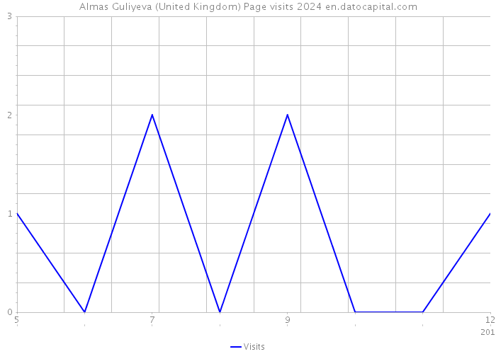 Almas Guliyeva (United Kingdom) Page visits 2024 