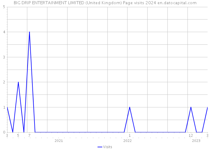 BIG DRIP ENTERTAINMENT LIMITED (United Kingdom) Page visits 2024 