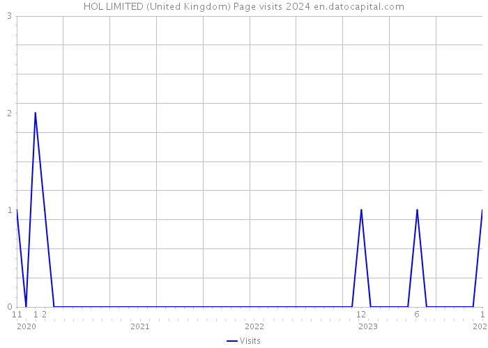 HOL LIMITED (United Kingdom) Page visits 2024 