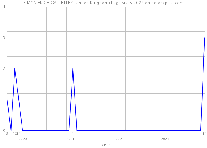 SIMON HUGH GALLETLEY (United Kingdom) Page visits 2024 