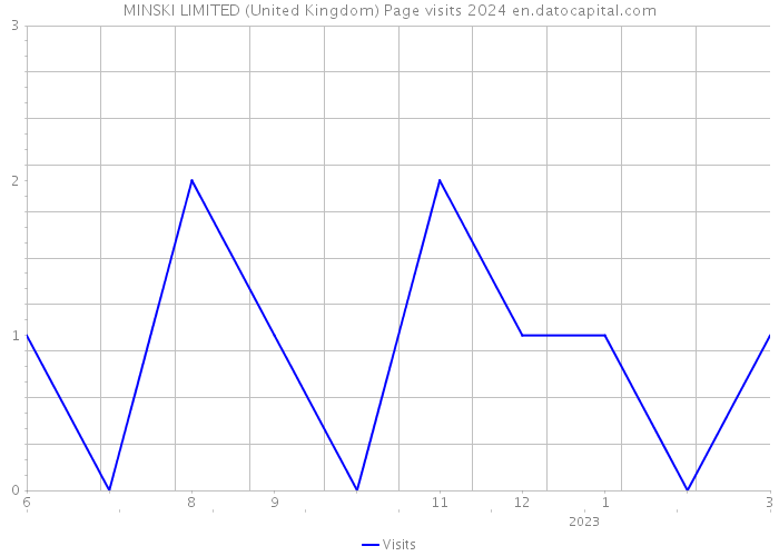 MINSKI LIMITED (United Kingdom) Page visits 2024 