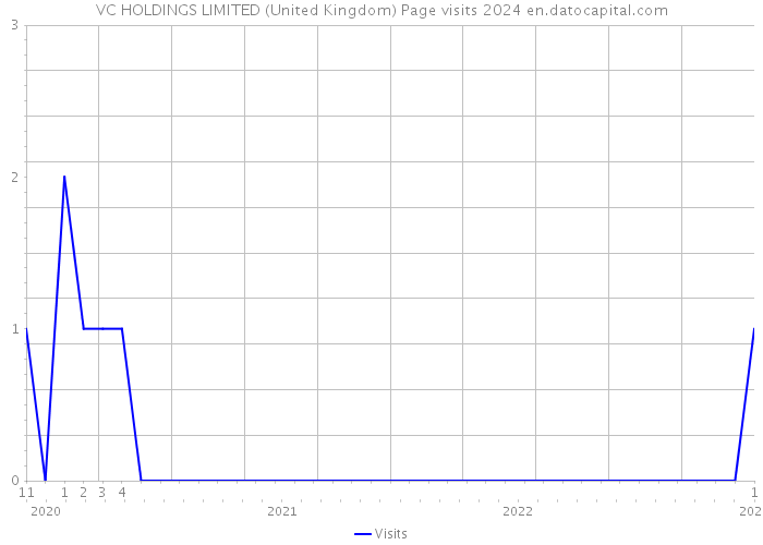 VC HOLDINGS LIMITED (United Kingdom) Page visits 2024 