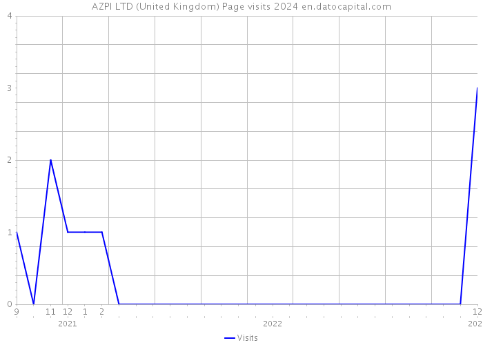 AZPI LTD (United Kingdom) Page visits 2024 