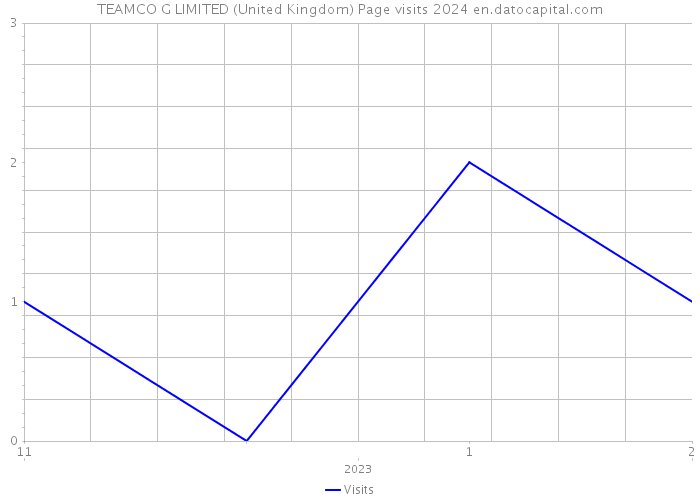 TEAMCO G LIMITED (United Kingdom) Page visits 2024 