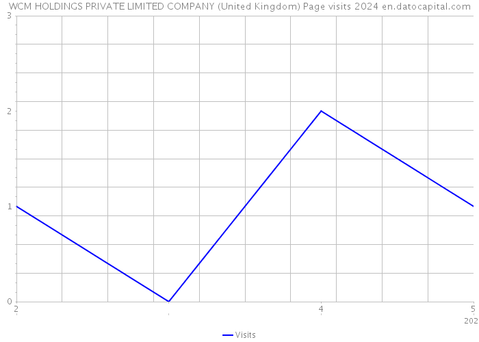 WCM HOLDINGS PRIVATE LIMITED COMPANY (United Kingdom) Page visits 2024 