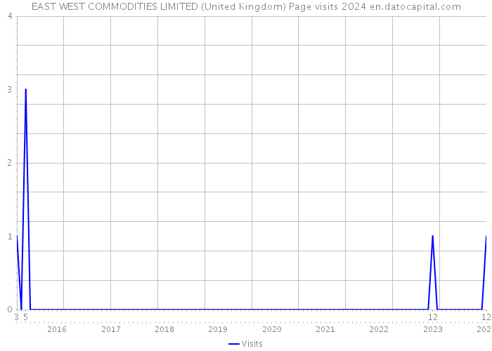 EAST WEST COMMODITIES LIMITED (United Kingdom) Page visits 2024 