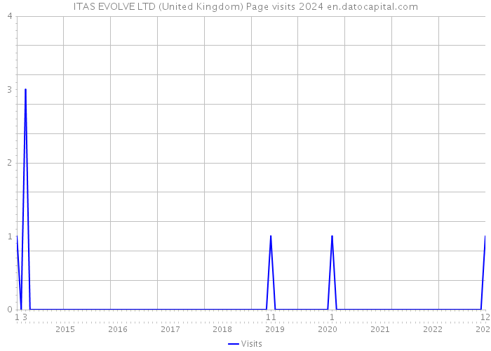 ITAS EVOLVE LTD (United Kingdom) Page visits 2024 