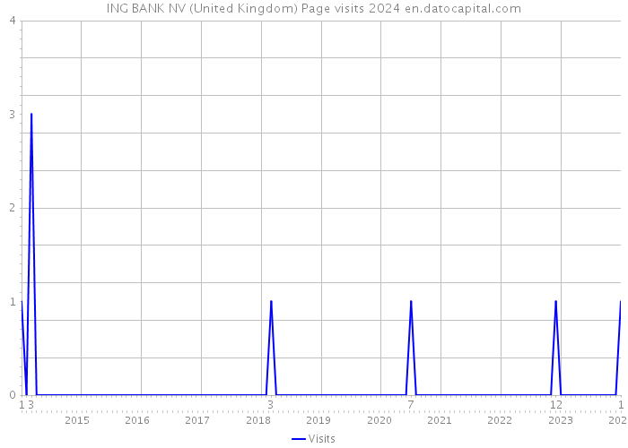 ING BANK NV (United Kingdom) Page visits 2024 