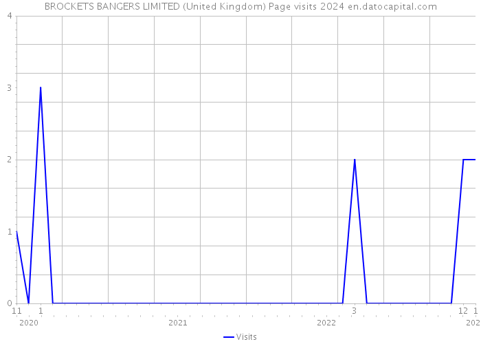 BROCKETS BANGERS LIMITED (United Kingdom) Page visits 2024 