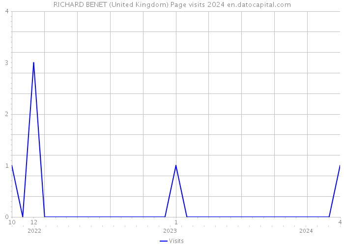 RICHARD BENET (United Kingdom) Page visits 2024 