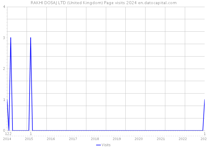 RAKHI DOSAJ LTD (United Kingdom) Page visits 2024 