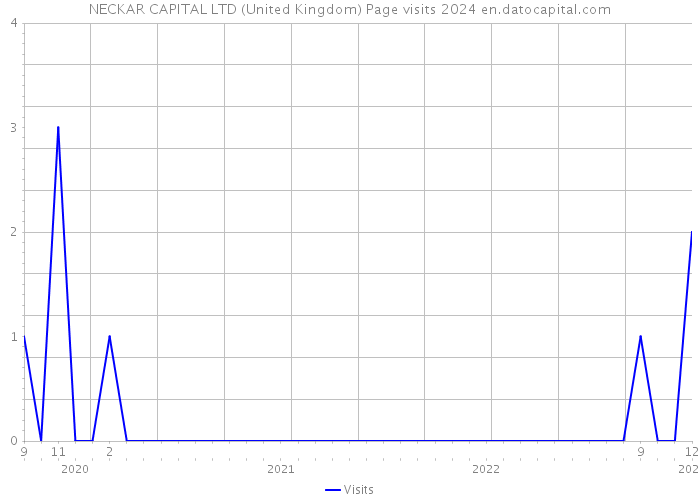 NECKAR CAPITAL LTD (United Kingdom) Page visits 2024 