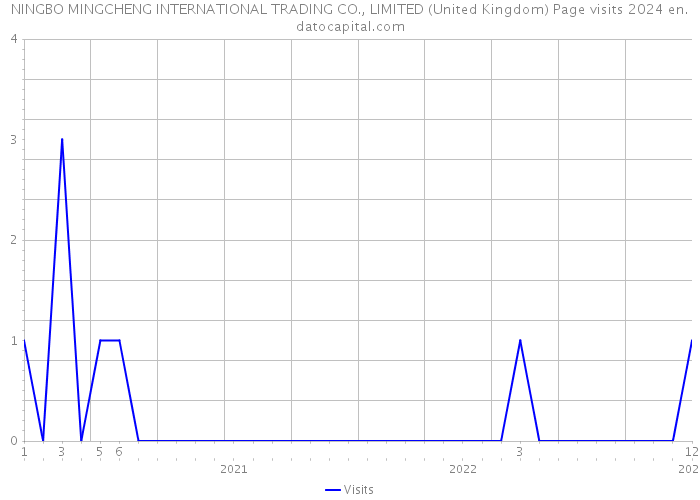 NINGBO MINGCHENG INTERNATIONAL TRADING CO., LIMITED (United Kingdom) Page visits 2024 