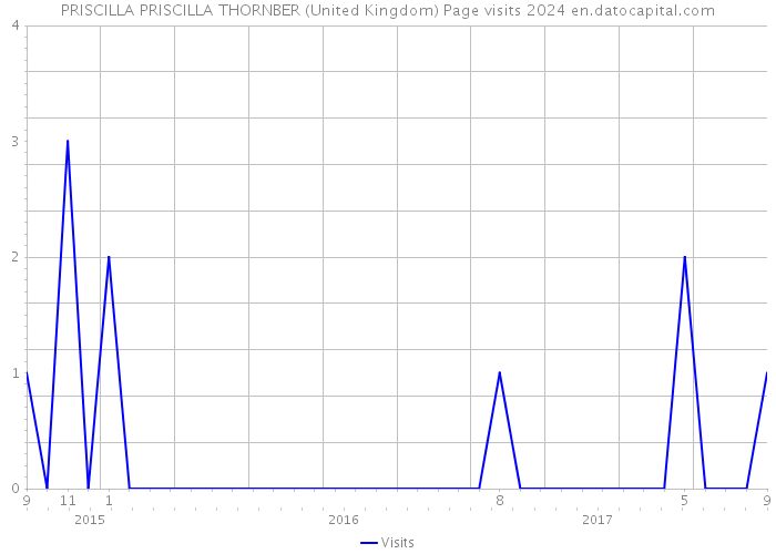 PRISCILLA PRISCILLA THORNBER (United Kingdom) Page visits 2024 