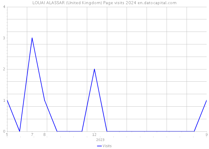 LOUAI ALASSAR (United Kingdom) Page visits 2024 