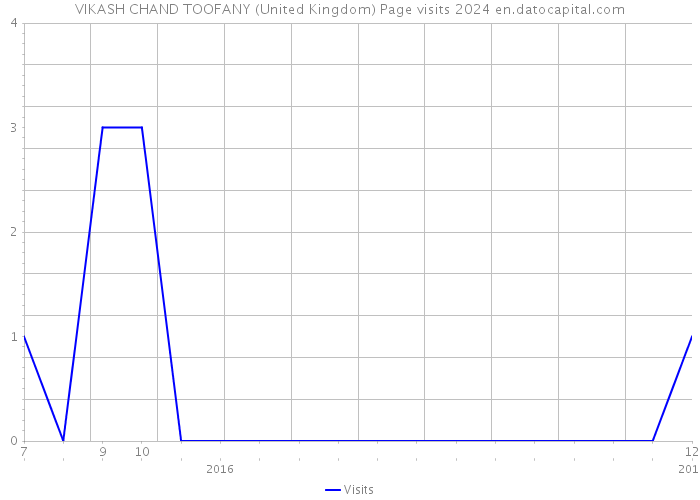 VIKASH CHAND TOOFANY (United Kingdom) Page visits 2024 