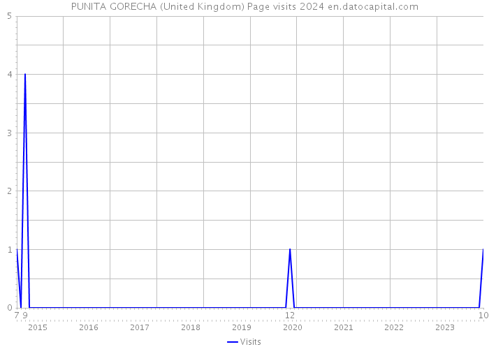 PUNITA GORECHA (United Kingdom) Page visits 2024 