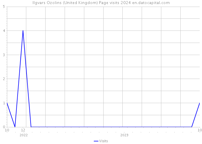 Ilgvars Ozolins (United Kingdom) Page visits 2024 