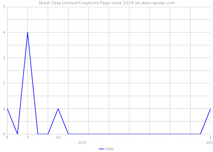 Shadi Osta (United Kingdom) Page visits 2024 