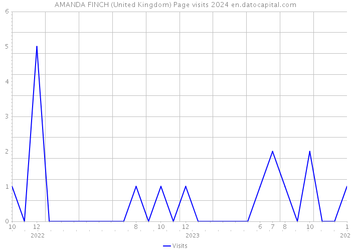 AMANDA FINCH (United Kingdom) Page visits 2024 