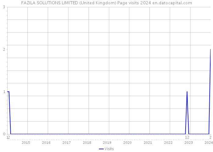 FAZILA SOLUTIONS LIMITED (United Kingdom) Page visits 2024 