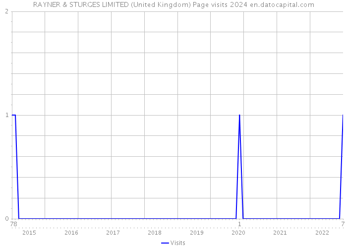 RAYNER & STURGES LIMITED (United Kingdom) Page visits 2024 