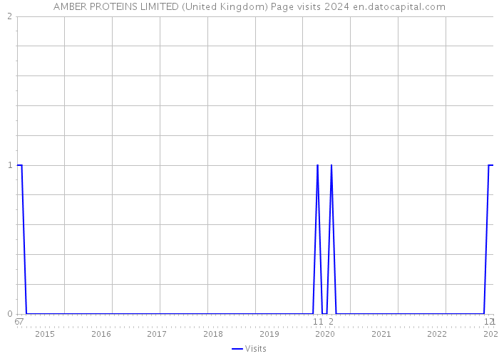 AMBER PROTEINS LIMITED (United Kingdom) Page visits 2024 