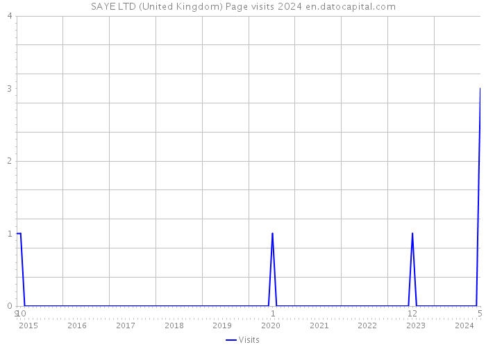 SAYE LTD (United Kingdom) Page visits 2024 