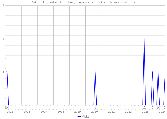 SAE LTD (United Kingdom) Page visits 2024 