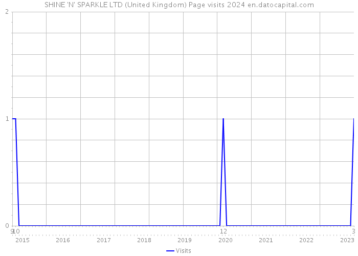 SHINE 'N' SPARKLE LTD (United Kingdom) Page visits 2024 