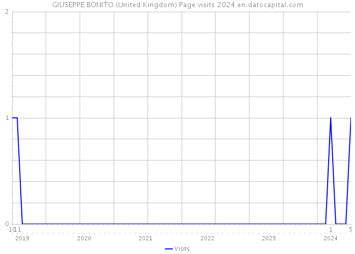 GIUSEPPE BONITO (United Kingdom) Page visits 2024 