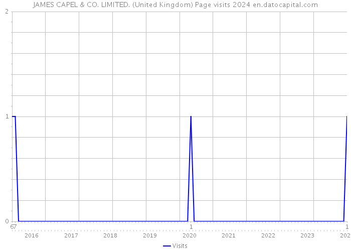 JAMES CAPEL & CO. LIMITED. (United Kingdom) Page visits 2024 
