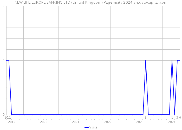 NEW LIFE EUROPE BANKING LTD (United Kingdom) Page visits 2024 
