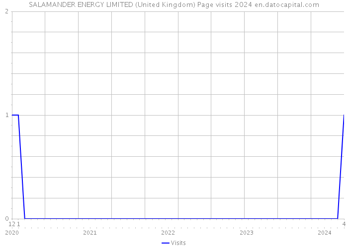 SALAMANDER ENERGY LIMITED (United Kingdom) Page visits 2024 