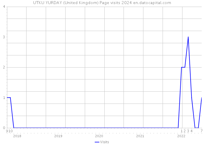 UTKU YURDAY (United Kingdom) Page visits 2024 