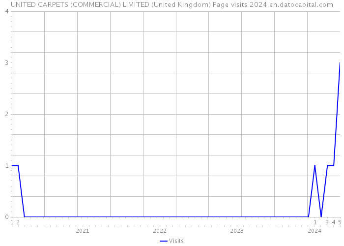 UNITED CARPETS (COMMERCIAL) LIMITED (United Kingdom) Page visits 2024 