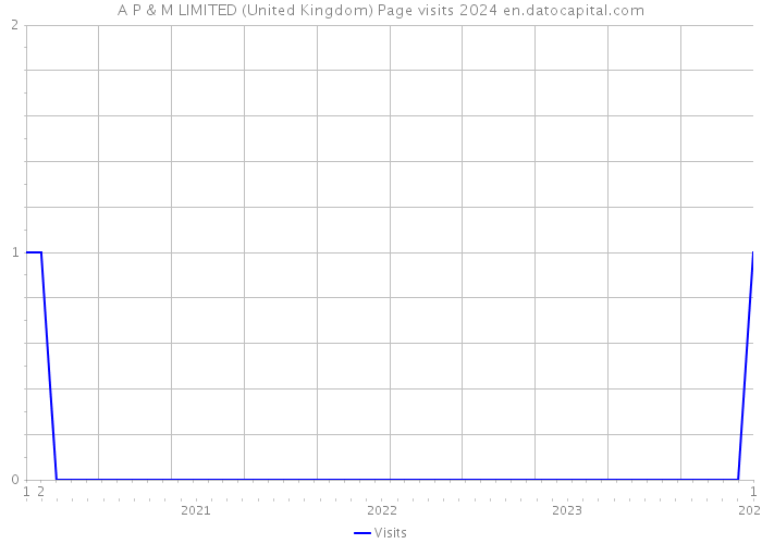 A P & M LIMITED (United Kingdom) Page visits 2024 