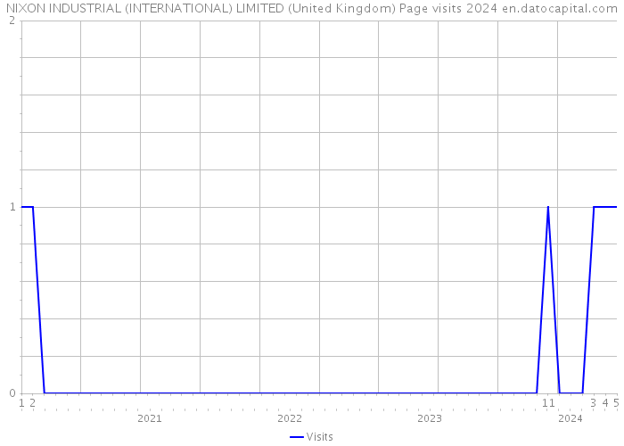 NIXON INDUSTRIAL (INTERNATIONAL) LIMITED (United Kingdom) Page visits 2024 