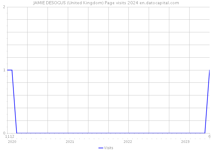 JAMIE DESOGUS (United Kingdom) Page visits 2024 