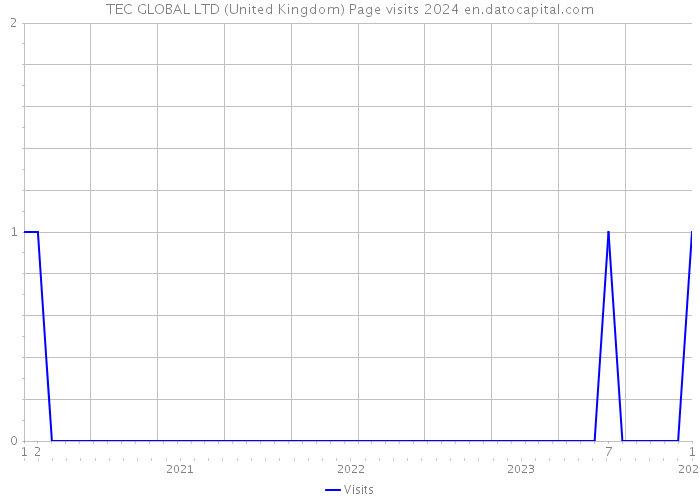 TEC GLOBAL LTD (United Kingdom) Page visits 2024 