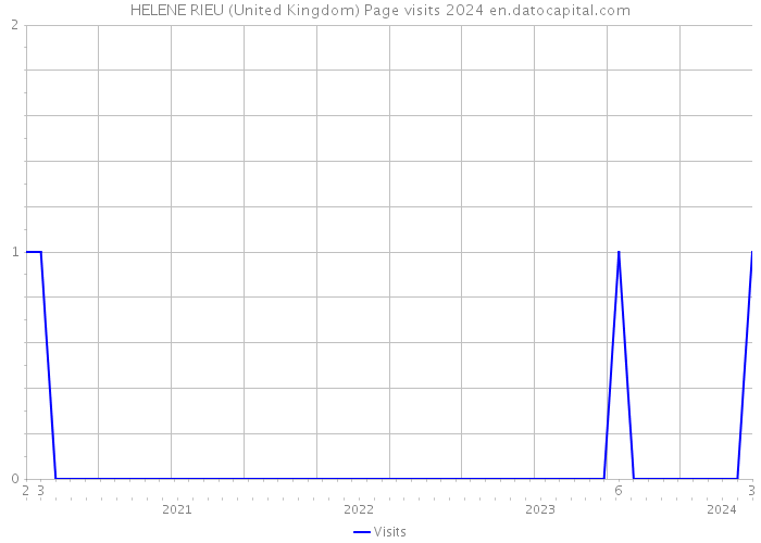 HELENE RIEU (United Kingdom) Page visits 2024 