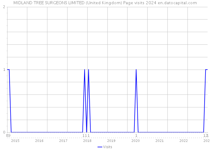 MIDLAND TREE SURGEONS LIMITED (United Kingdom) Page visits 2024 