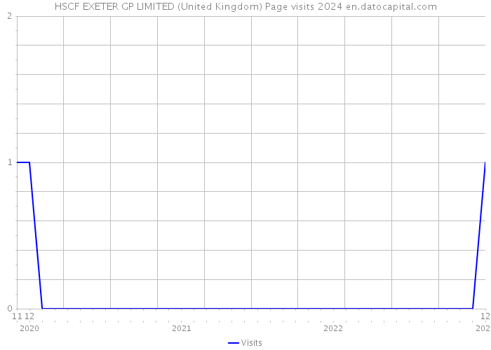 HSCF EXETER GP LIMITED (United Kingdom) Page visits 2024 