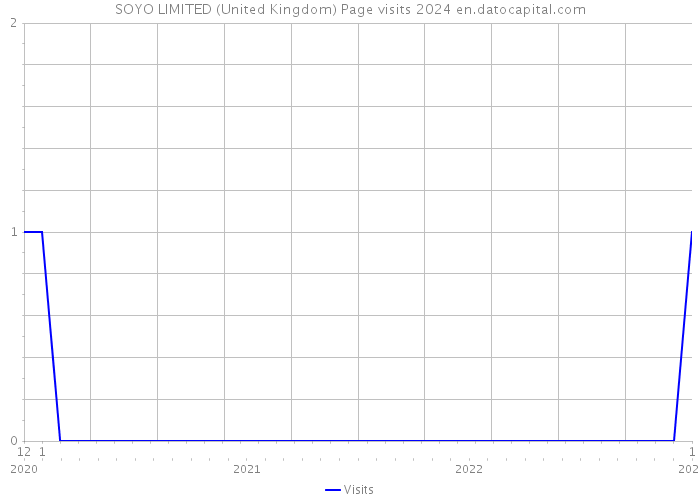 SOYO LIMITED (United Kingdom) Page visits 2024 