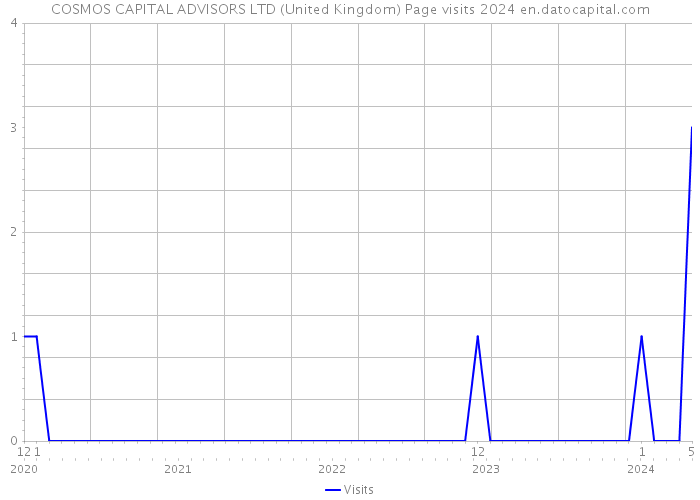 COSMOS CAPITAL ADVISORS LTD (United Kingdom) Page visits 2024 