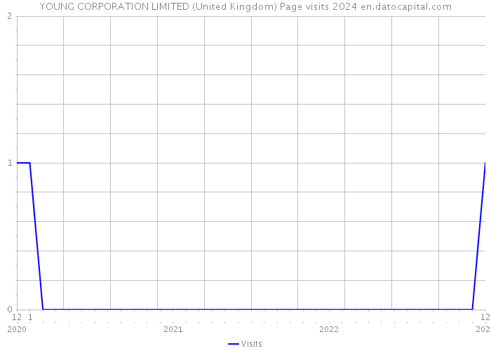 YOUNG CORPORATION LIMITED (United Kingdom) Page visits 2024 