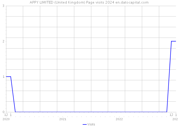 APPY LIMITED (United Kingdom) Page visits 2024 