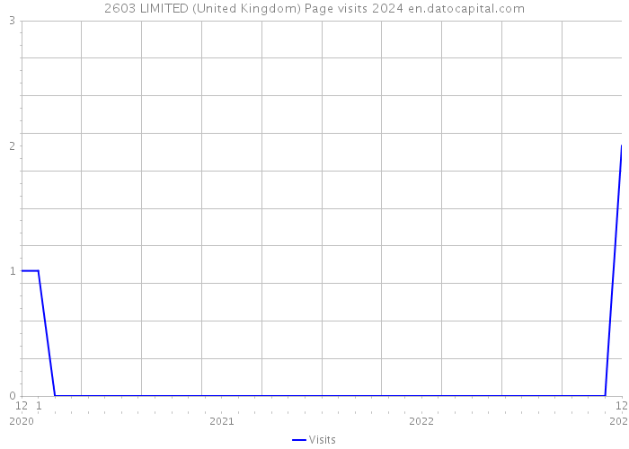 2603 LIMITED (United Kingdom) Page visits 2024 