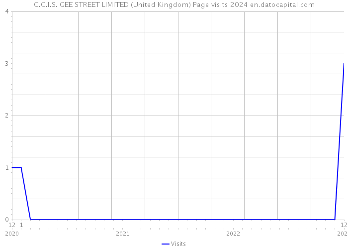 C.G.I.S. GEE STREET LIMITED (United Kingdom) Page visits 2024 